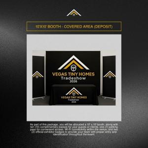 10'x10' BOOTH - COVERED AREA (25% DEPOSIT)