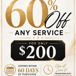 60% Any Service for $200