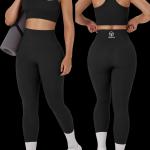Trypto Active Seamless Ribbed Set - Onyx Black